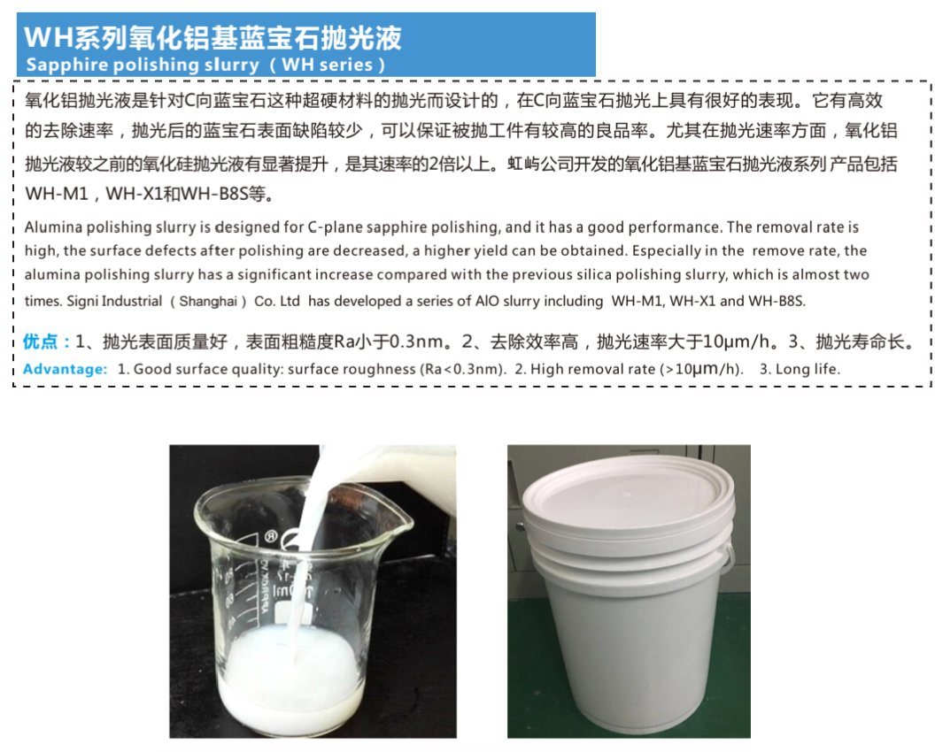 Poly Diamond Alumina Silica  Sapphire polishing slurry