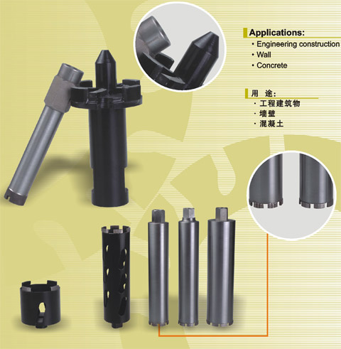 Laser welded diamond core bit