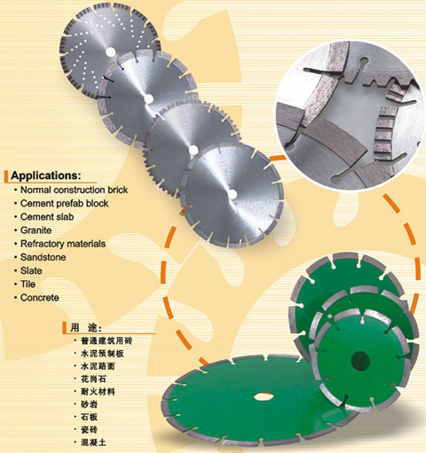 Laser welded diamond saw blades for general purpose