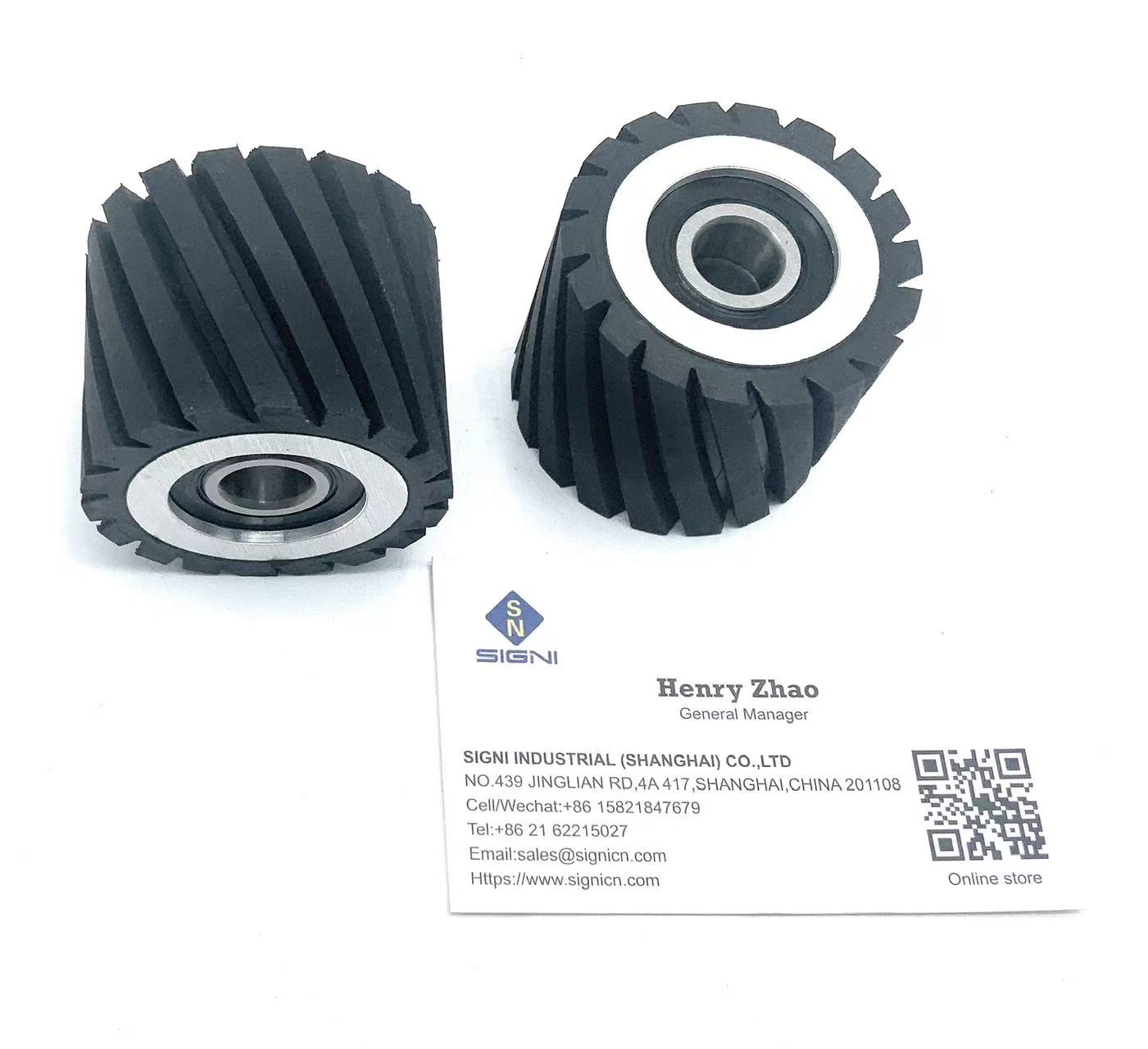 High-Durability Rubber Contact Wheel for Belt Sanders